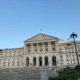 The General Assembly of the Portuguese Republic (Assembleia da República) in Lisbon, where the housing package mais habitação is voted upon - at day